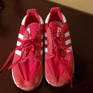 Red Adidas sz 10